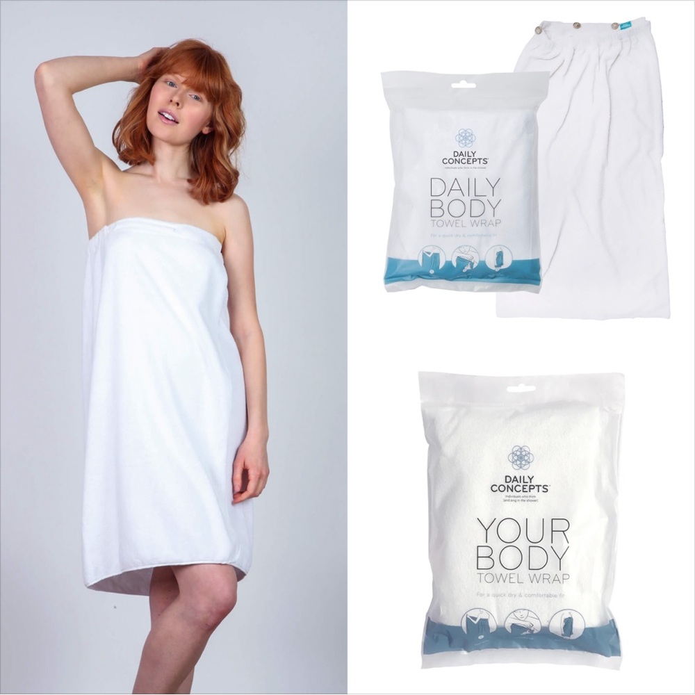 2 NWT Daily Concepts Daily Body Towel Wraps